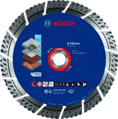 Bosch Niebieski Akcesoria 2608900663 Diamentowa tarcza tnąca Expert MultiMaterial 230 x 22,23 x 2,4 x 15 mm