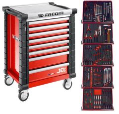 JETCMM175BNL Wózek narzędziowy wypełniony czerwony 175 szt.