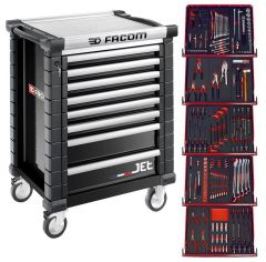 JETCMM175GBNL Wózek narzędziowy wypełniony czarny