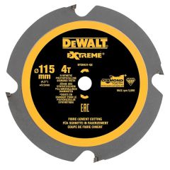 DeWALT Akcesoria DT20421-QZ Piła tarczowa 115 x 9,5 x 4T Włóknocement