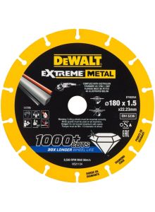 DeWALT Akcesoria DT40254-QZ Tarcza do cięcia metalu Extreme 180 x 22,23 x 1,5 mm
