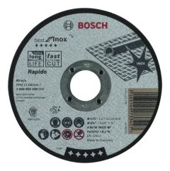 Bosch Niebieski Akcesoria 2608603490 Tarcza tnąca prosta Best for Inox - Rapido