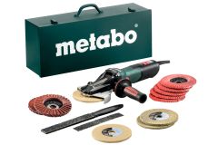 Metabo 613080500 Szlifierka kątowa z płaską głowicą  WEVF 10-125 Quick Inox Set