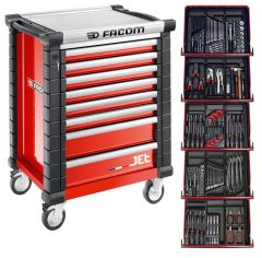 JETCM175BNL Wózek narzędziowy wypełniony czerwony