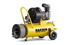 Kaeser 1.1814.00010 Kompresor tłokowy Premium 350/40D 400 Volt + bęben z wężem powietrznym 20 mtr.