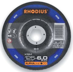 Rhodius 200018 Tarcza szlifierska KSM Metal 125 x 6,0 x 22,23 mm