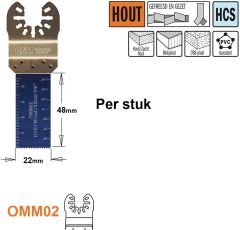 CMT OMM02-x1 Brzeszczot do narzędzia wielofunkcyjnego do drewna 22 mm 1 szt.