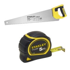 Stanley STHT1-20352SB STHT1-20352 Piła ręczna Tradecut Universal 550mm + 0-30-697 Taśma miernicza tylon 5m - 19mm