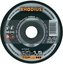 Rhodius 205913 XT24 cienka aluminiowa tarcza tnąca 180 x 1,5 x 22,23 mm