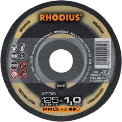 Rhodius 204619 XT38 tarcza do cięcia cienkiego metalu/Inox 115 x 1,0 x 22,23 mm