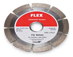 Flex-tools Akcesoria 349046 Tarcza diamentowa 125 x 22,2 mm standard Beton