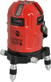 Futech 040.08 MC8 HPSD Czerwona linia krzyżowa laser 8 linii