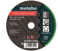 Metabo Akcesoria 626871000 Tarcza do cięcia Flexiarapid Super Universal 76 x 1,0 x 10 mm 5 szt.
