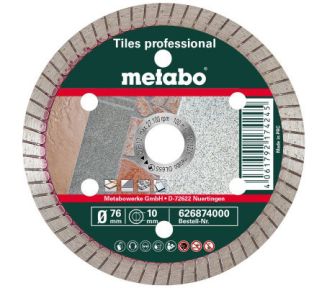 Metabo Akcesoria 626874000 Diamentowa tarcza tnąca professional, TP 76 x 10 mm