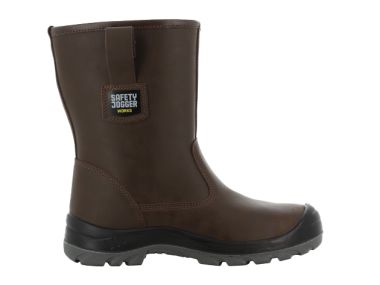 Safety Jogger ALASKA Skórzane buty ochronne z ciepłą podszewką w kolorze brązowym