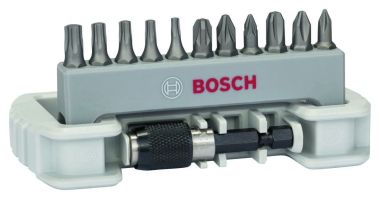 Bosch Niebieski Akcesoria 2608522129 11-częściowy zestaw końcówek wkręcających z uchwytem do końcówek