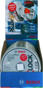 Bosch Niebieski Akcesoria 2608619267 Tarcza korundowa X-Lock 125mm 10szt.  Standard for Inox