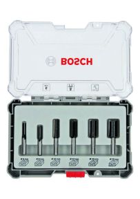 Bosch Niebieski Akcesoria 2607017465 Frezy z prostym trzpieniem 6mm 6szt.