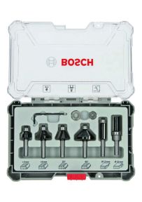 Bosch Niebieski Akcesoria 2607017469 Zestaw frezów z trzpieniem 8mm 6szt.