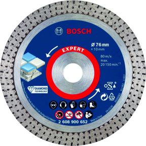 Bosch Niebieski Akcesoria 2608900652 Diamentowa tarcza tnąca Expert HardCeramic 76 mm 76 x 1,5 x 10 mm