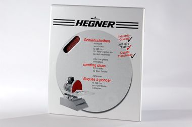 Hegner 116410002 Tarcza szlifierska z mocowaniem na rzep do metalu 300 mm K80 3 szt.