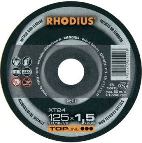 Rhodius 205911 XT24 cienka aluminiowa tarcza tnąca 125 x 1,5 x 22,23 mm
