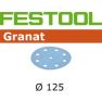 Festool Akcesoria 497149 Krążki ścierne StickFix Ø 125mm Granat 10szt.  STF D125/90 P180 GR/10 - 1