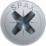 SPAX 1081010400163 Śruba uniwersalna 4 x 16 mm, gwint złoty, łeb stożkowy, Phillips Z2 - 200 sztuk - 5