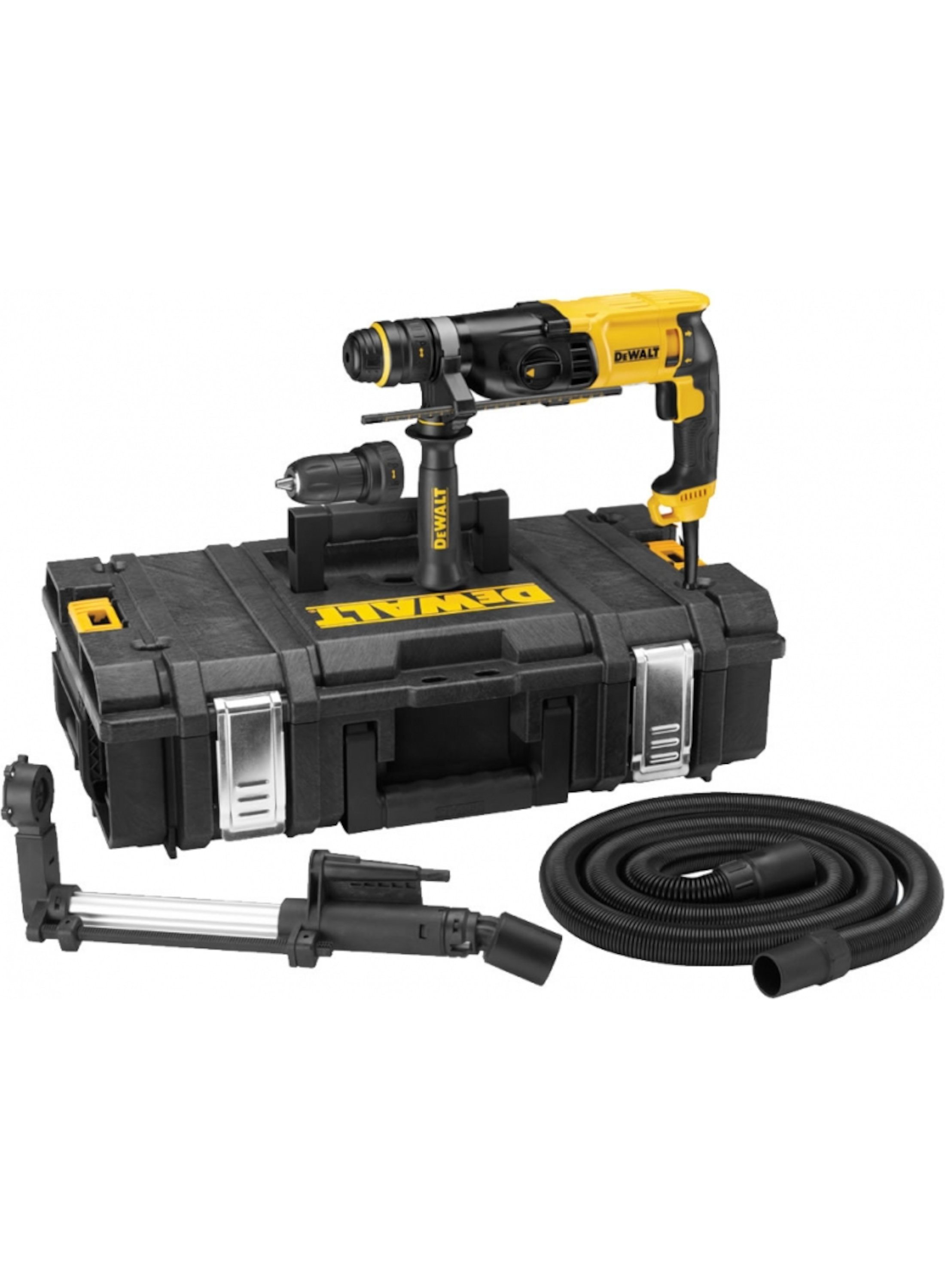 DeWALT D25135K-QS - D25134K-QS Młot kombi SDS-Plus 800W + D25301D-XJ Zestaw do odsysania pyłu