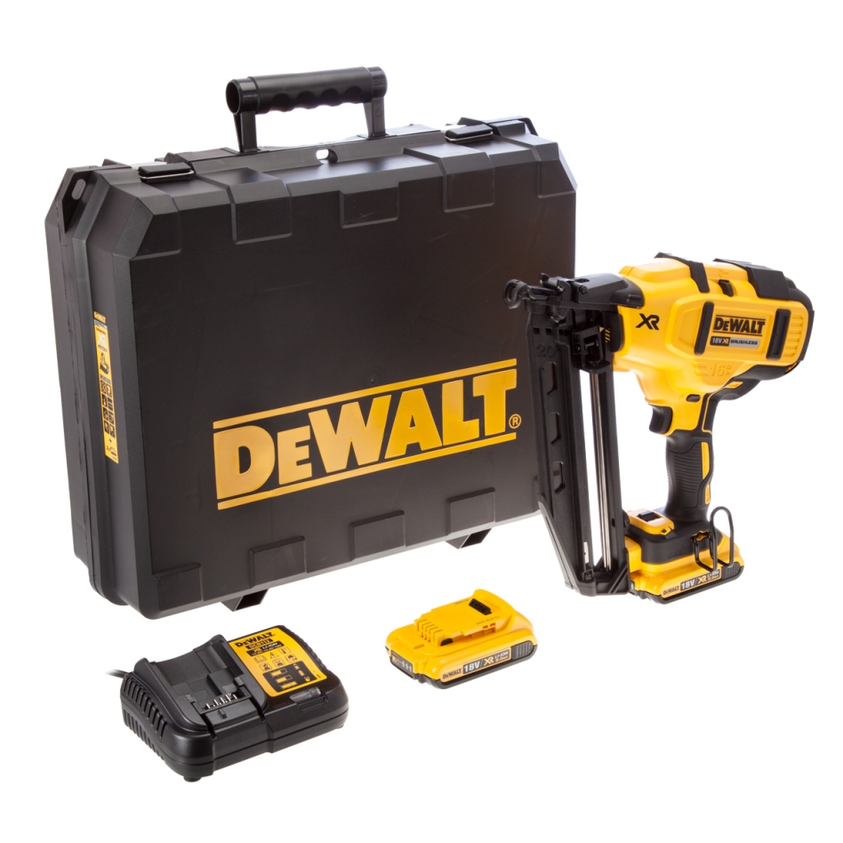 DEWALT DCN660D2-QW DCN660D2 Układarka wykańczająca 16GA 18V 2.0Ah akumulator LI-Ion