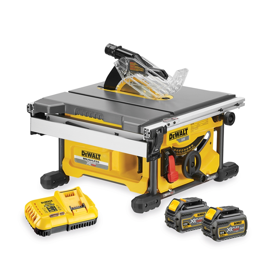 DeWALT DCS7485T2-QW XR FlexVolt 54 Volt 6.0Ah Li-Ion Piła stołowa 210mm
