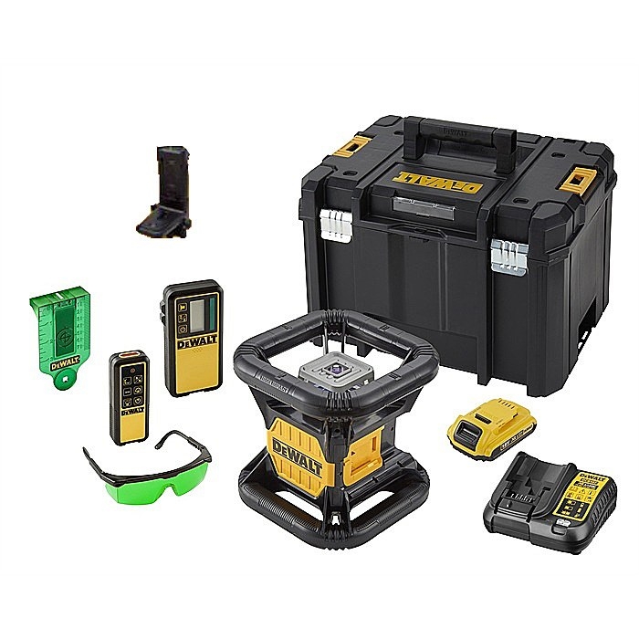 DEWALT DCE079D1G-QW 18V 2.0Ah Li-Ion W pełni automatyczny obrotowy zielony laser (na zewnątrz)
