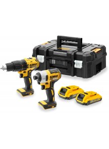 DeWALT DCK2060D2T-QW Zestaw 18V 2.0Ah Li-Ion - akumulatorowa wiertarko-wkrętarka udarowa DCD778 + wkrętarka udarowa DCF787
