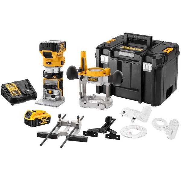 DeWALT DCW604P2-QW DCW604P2 Akumulatorowa Frezarka krawędziowa 18V 5.0Ah Li-Ion
