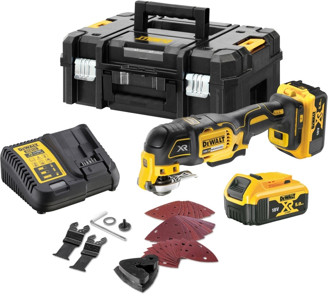 DeWALT DCS356P2-QW Oscylacyjne narzędzie wielofunkcyjne 18V 5.0Ah Li-Ion w TSTAK