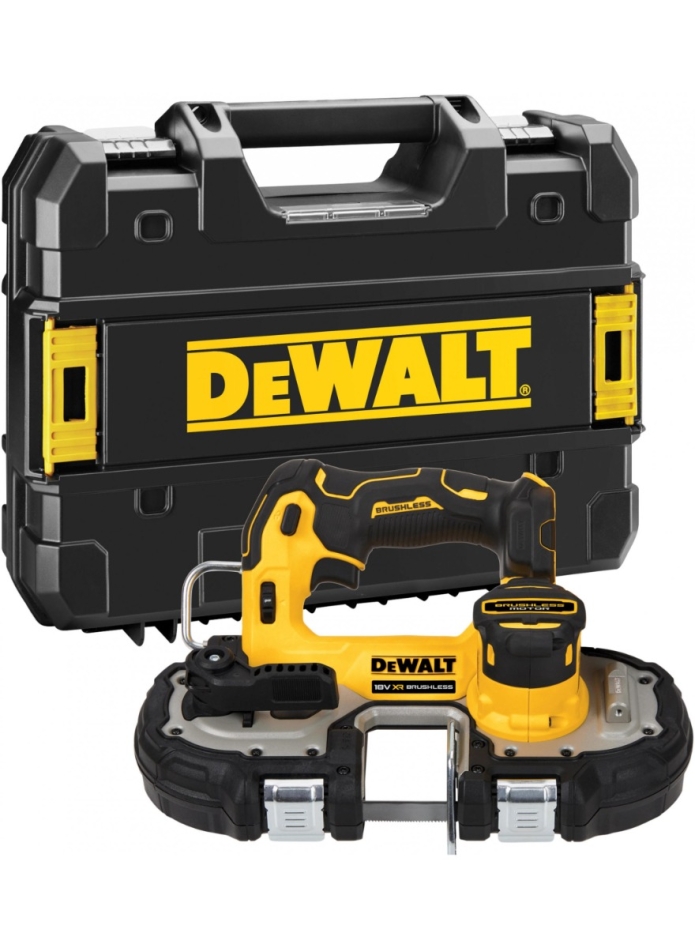 DeWALT DCS377NT-XJ Pilarka taśmowa 18V + brzeszczot 18 TPI + TSTAK VI, bez akumulatora i ładowarki