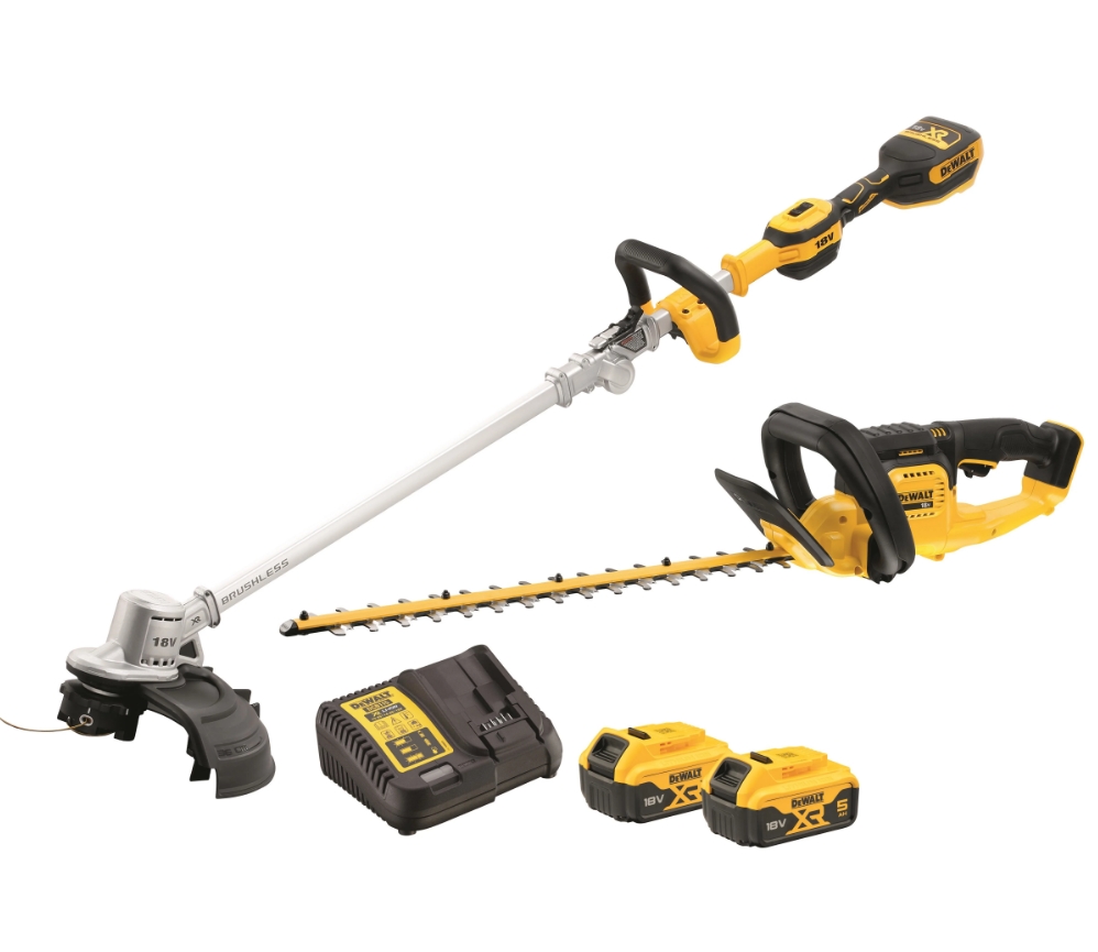DeWALT DCMST561HT-QW Zestaw DCMHT563 nożyce do żywopłotu + DCMST561 podkaszarka do trawy 18 V 5,0 AH Li-ion