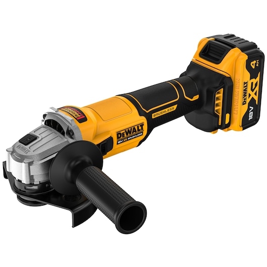 DeWALT DCG407M2T-QW Szlifierka kątowa 18V XR 125mm przełącznik suwakowy 2x akumulator 4.0Ah w walizce TSTAK