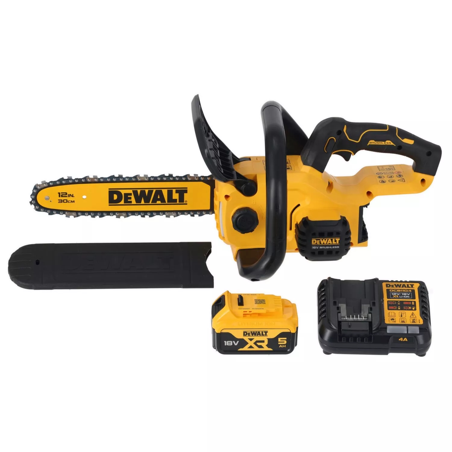 DeWALT DCMCS565P1-QW Kompaktowa pilarka łańcuchowa Accu 30cm 18V XR bezszczotkowa 1x 5.0Ah i ładowarka w zestawie