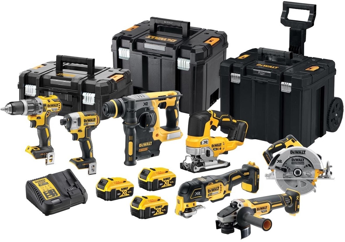 DeWALT DCK755P3T-QW 7-częściowy Combopack XR 18 V 5,0 Ah Li-Ion z 3 akumulatorami