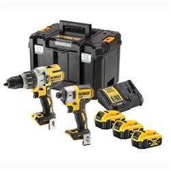 DeWALT DCK276P3T-QW Zestaw 18V 3 x 5.0Ah Li-Ion - akumulatorowa wiertarko-wkrętarka udarowa DCD996 + wkrętarka udarowa DCF887