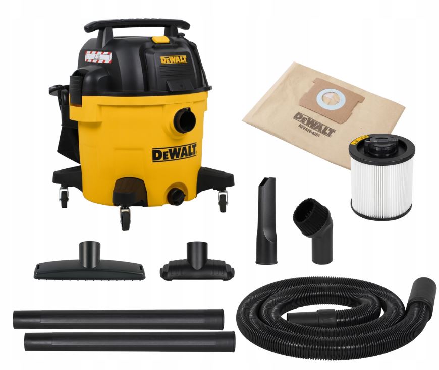 DeWALT DXV34P-QT Cichy odkurzacz na mokro/sucho o pojemności 34 l