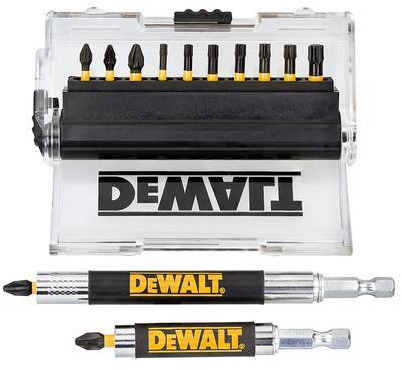 DeWALT Akcesoria DT70574T-QZ Impact Torsion 14-częściowy zestaw końcówek wkręcających z prowadnicą wkrętów
