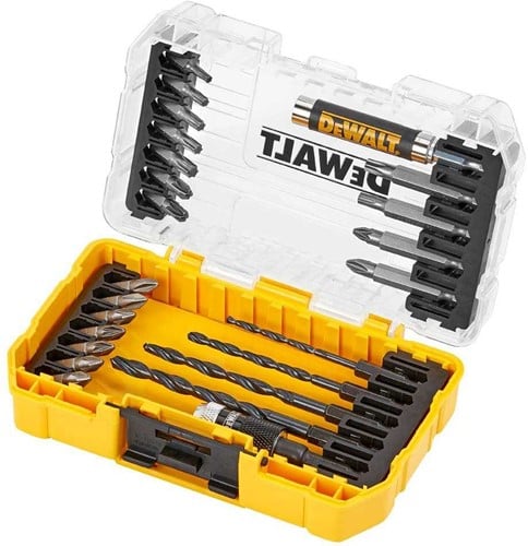DeWALT Akcesoria DT70708-QZ 25-częściowy zestaw wierteł i końcówek wkręcających z etui TOUCH CASE