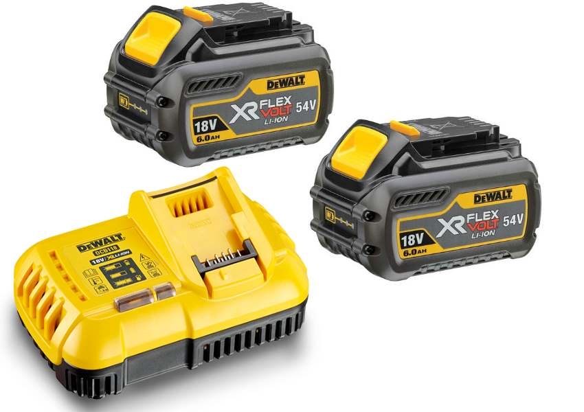 DeWALT Akcesoria DCB118T2-QW DCB118T2 FlexVolt Starter Kit - 2 x akumulator FlexVolt 54V 6.0Ah Li-Ion + szybka ładowarka DCB118