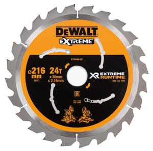 DeWALT Akcesoria DT99568-QZ XR Tarcza pilarska 216 mm x 30 mm 24T CSB