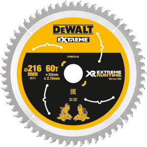 DeWALT Akcesoria DT99570-QZ XR Tarcza pilarska 216 x 30 mm 60T CSB