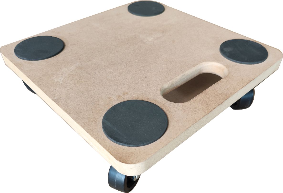 DIGGERS DIG771 Wózek MDF, 29x29cm, udźwig 200kg, kółka 50mm z twardego PP, FSC 100%