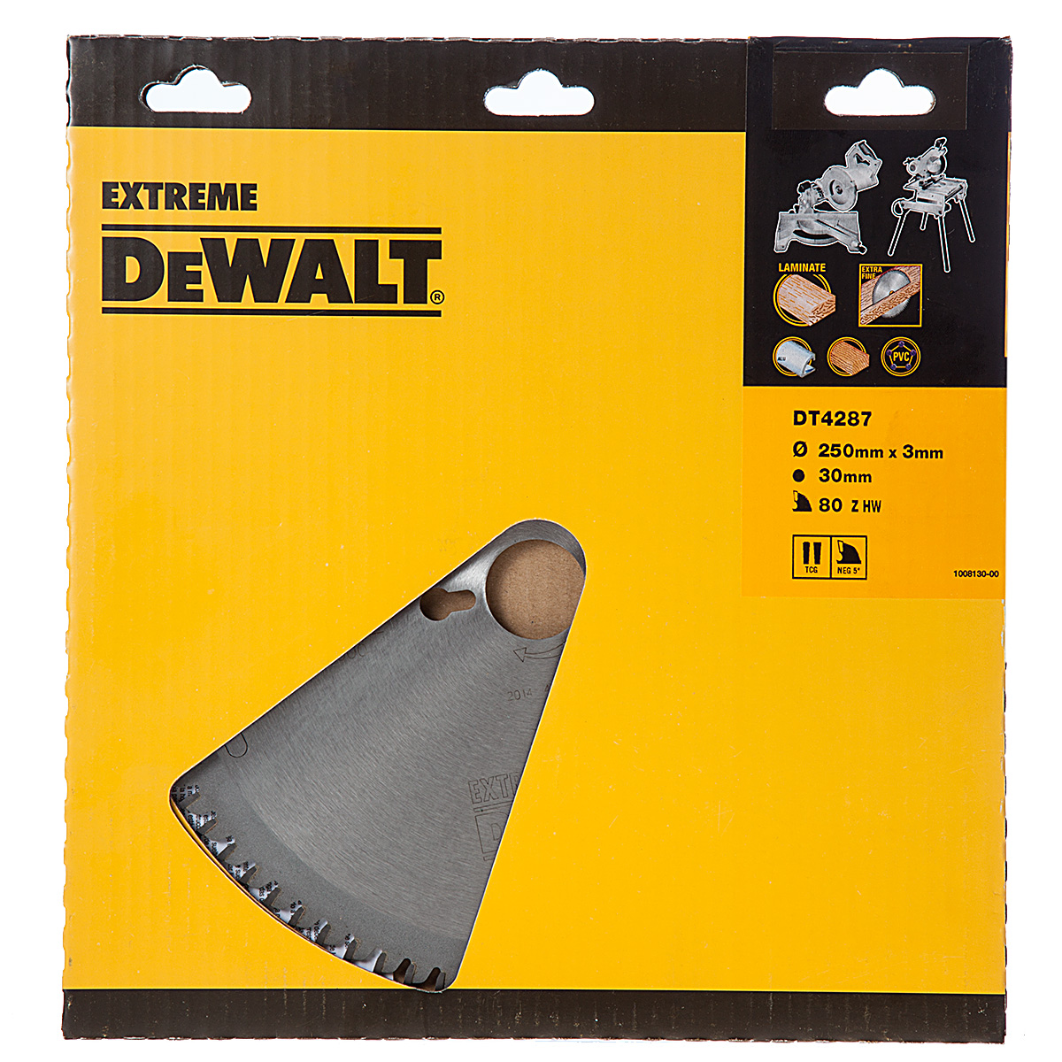 DeWALT Akcesoria DT4287-QZ DT4287 Brzeszczot HM 250 x 30 x 80T trapezowy, ujemny 5°