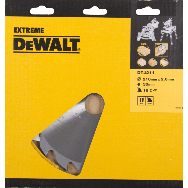 DeWALT Akcesoria DT4311-QZ DT4311 Brzeszczot HM 250 x 30 x 24T z zębem płaskim, dodatni 10°